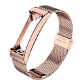 Miniatyrbillede 1 af 5: Til Fitbit Inspire Hr Mijobs Milan Buckle rustfrit stål urbånd VFC Rose Red
