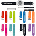 Miniatyrbillede 3 af 4: Blød silikone erstatningsurrem til Garmin Approach S2 / S4 Black
