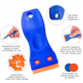 Miniatyrbillede 2 af 4: Plastskraber Barberblade Squeegee Auto Decals Stickers Remover Ingen ridser