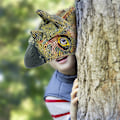 Pikkukuva 4 / 5: Dragon Dinosaur Mask Jurassic Tyrannosaurus Rex Halloween Snake Open Suu Lateksi Halloween Cosplay C