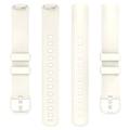 Miniatyrbilde 4 av 5: For Fitbit Inspire 3 Solid Silikon Watch Band Pin Buckle Wrist Strap Replacement, Størrelse: L Apricot, Apricot I Fitbit Inspire 3