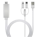 Miniatyrbillede 2 af 2: 3-i-1 Usb-c/micro Usb/belysning til HDMI-adapterkabel