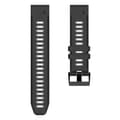 Silikoniranneke Garmin Fenix 5 -kelloon Black Grey