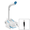 Miniatyrbillede 1 af 5: Gk Desktop 3,5 mm stik Dual Mic kondensatormikrofon White
