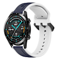 Miniatyrbild 1 av 4: Konvex Loop Silikonrem för Huawei Watch GT2 42mm Midnight Blue White