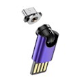 Pikkukuva 1 / 5: 540 asteen kierto Type-c-sovitin lataussovitin Android Type-c -laitteille Purple
