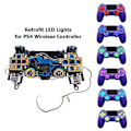 Miniatyrbild 2 av 5: Tumsticks Ansiktsknappar Dtf Led Kit 6-färgs belyst D-pad för Ps4 Controller Elektronisk maskintillbehör