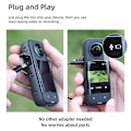Miniatyrbillede 5 af 5: Sunnylife MC490 Kravemikrofon til Insta360 One R/rs