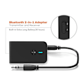 Pikkukuva 2 / 2: Bluetooth 5.0 Lähetin Vastaanotin Langaton Bluetooth-sovitin 3 in 1 3,5 mm Bluetooth-audioadapteri TV:lle PC:lle Kuulokkeille