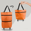 Pikkukuva 1 / 5: Taitettava ostoskorilaukku pyörillä Orange