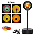 Miniatyrbild 1 av 5: Tuya 16 Färger Bluetooth Solnedgångslampa Projektor Rgb Led Nattljus Tuya Smart App Hose 1pcs