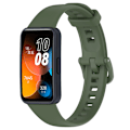 Miniatyrbillede 2 af 5: Reserveur urrem 24mm PU læder urrem til Huawei Band 8 Dark Geen