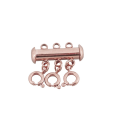 Pikkukuva 1 / 5: Ruostumattomasta teräksestä valmistettu jousisolki hummerihakaset liittimet liukuputken lukko välikelukko multi magneettinen 3 layer rose gold