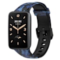 Miniatyrbilde 1 av 5: For Xiaomi Mi Band 7 Pro Sport Band Soft Silicone Pattern Printing Replacement Wristband, Standard Size Camouflage Blue