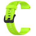 Miniatyrbillede 2 af 5: For Garmin Forerunner 945/ 935 Udskiftning Rem Stål Spænde Tekstureret Silikone Urrem Lime