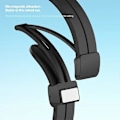 Miniatyrbillede 2 af 5: Til Samsung Galaxy Watch4 / Watch 5 / Watch6 Rem til håndled Blødt silikone urrem med magnetisk spænde Wine Red