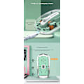 Miniatyrbild 2 av 5: 2.4G Transparent Bluetooth Gamingmus, Tre Anslutningslägen, Justerbar Dpi (Rosa)