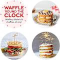 Miniatyrbild 2 av 5: Mini våffelbryggare, liten våffelbryggare, nonstick våffelbryggare för hash browns, keto våfflor lätt att rengöra för individuella pannkakor, kakor, ägg Pink