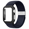 Miniatyrbild 1 av 5: Flätad Solo Loop För Apple Watch Band 44mm 40mm 45mm 41mm 42mm 38mm Case+rem Nylon Elastiskt armband Iwatch Serie 3 5 6 Se 7 8 41mm series 7 8 charcoal