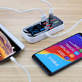 Miniatyrbillede 5 af 5: 8 porte billader til bil, adapter til tablet, USB-oplader, Qc3.0 hurtig telefonoplader