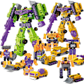 Pikkukuva 4 / 5: G1 Transformed Constructicon Devastator Set 6 in 1 100 % Complete Figuurit Green
