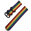 Miniatyrbillede 1 af 5: 20 mm 22 mm rem til Samsung Watch Galaxy 4/3/46 mm/active 2/gear S3/amazfit Nylon urrem Armbånd Huawei Gt/2/2e/3/pro Band 22mm Rainbow color