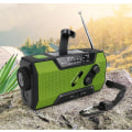 Miniatyrbillede 3 af 5: Vandtæt Am/fm/noaa håndsvingsradio til nødsituationer udendørs solar lommelygte Am / Fm / Wb Radio 2000mAh Red