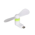 Miniatyrbild 1 av 5: Mini fläkt för utomhusbruk, bärbar USB typ C-port kylfläkt för Android-telefon och surfplatta White