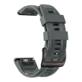 Miniatyrbild 2 av 4: 22 mm silikonrem för Garmin Approach S60 Charcoal Gray