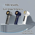 Miniatyrbild 3 av 4: Fläkt - 1800 Mah Kompakt Turbo Fläkt Med Digital Display Och Kompass (Blå)