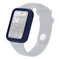 Miniatyrbilde 1 av 4: Mykt silikondeksel for Xiaomi Smart Band 8 Pro, støtsikker smartklokke rammedeksel Navy Blue