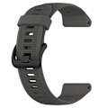 Miniatyrbillede 2 af 4: For Garmin Forerunner 945/ 935 Udskiftning Rem Stål Spænde Tekstureret Silikone Urrem Grey