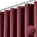 Duschdraperi, tyg våffelväv, med 12 krokar Wine red 150*180cm