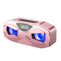 Pikkukuva 1 / 4: Langaton Bluetooth-yhteensopiva äänikaksoiskaiutin LED-näytöllä Fm-radioherätyskello Rose Gold