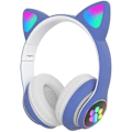 Pikkukuva 1 / 5: Pelikuulokkeet Muoti Bluetooth Cat Ear LED Light Up Langattomat kuulokkeet Blue