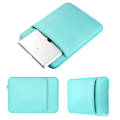 Miniatyrbilde 2 av 5: 14 Tommers Laptop Sleeve Case Myk Polstret Glidelåsdeksel Med Lomme Foran Og Tilbehørspose Himmelblå