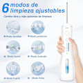 Miniatyrbillede 2 af 5: Oral Irrigator - 6 rengøringstilstande og 4 spidser, IPX7 vandtæt, 250 ml bærbar, sort