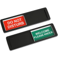 Miniatyrbillede 1 af 5: Åbent lukket skilt, åbent skilte privat skydedørsskilt indikator Black-do not disturb sign