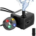Pikkukuva 1 / 5: Mini Vesipumppu 4 Ledillä Ja Imu Kupilla 180L/H 3W 220V