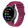 Pikkukuva 5 / 5: 18mm ruudullinen silikonihihna Garmin Venu 3s / Forerunner 265s -kellolle Fuchsia