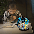 Miniatyrbild 5 av 5: Elephant Animal Lamp Färgglad Resin Lamp För Tiffany Lamp Bordslampa Unicorn