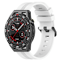Miniatyrbillede 2 af 4: Håndledsremme 20mm Teksturerede Smart Watch Remme til Huawei Watch GT3/Watch GT, Sport Style Udskiftet Håndled White, White A Huawei Watch GT3
