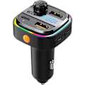 Pikkukuva 2 / 5: Bluetooth FM-lähetin Auton Paketti Kaksois-USB Auton Latauslaitteella - Langaton Äänensovitin, Handsfree-Puhelut Ja FM-Radio