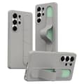 Etui til Samsung Galaxy S26 Ultra, Smart Nøglekontrol, Håndledsrem Kickstand Titanium Grey