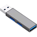 Miniatyrbild 1 av 3: Usb Hub Multiport Adapter, 3-i-1 Expander (Grå)