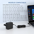 Miniatyrbillede 3 af 5: Oplader til Lenovo ideapad 3 5 330 330S 320 320S 310 100 110 120S 510S 65W PC-adapter