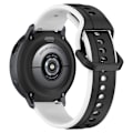 Miniatyrbillede 1 af 5: Til Samsung Galaxy Watch Active2 44mm 40mm Sport Remme Dobbelt 20mm Silikone Udskiftningsrem Black White C Samsung Galaxy Watch A
