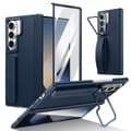 Fodral till Samsung Galaxy Z Fold 7, med handledsrem och linsstativ Dark blue