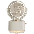 Miniatyrbillede 1 af 5: Bordventilator - 3-Hastigheds Luftcirkulationsventilator, 22Db Lav Støj, 90° Rotation Med Luftfugter (Hvid)
