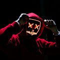 Miniatyrbilde 4 av 5: Cosmask Halloween Neon Mask Led Mask Masque Masquerade Party Masker Lys Glow In The Dark Morsomme masker Cosplay kostymeutstyr 4